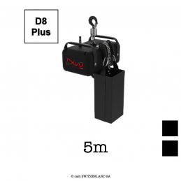 FOUR D8plus, 1000kg | 8:1 | 4m/min | noir | Châine 5m, noir