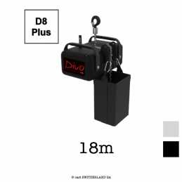 TWO 125 D8plus, 125kg | 10:1 | 16m/min | schwarz | Kette 18m, verzinkt