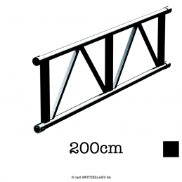 L52 Ladder | schwarz matt RAL 9005 | L= 200cm