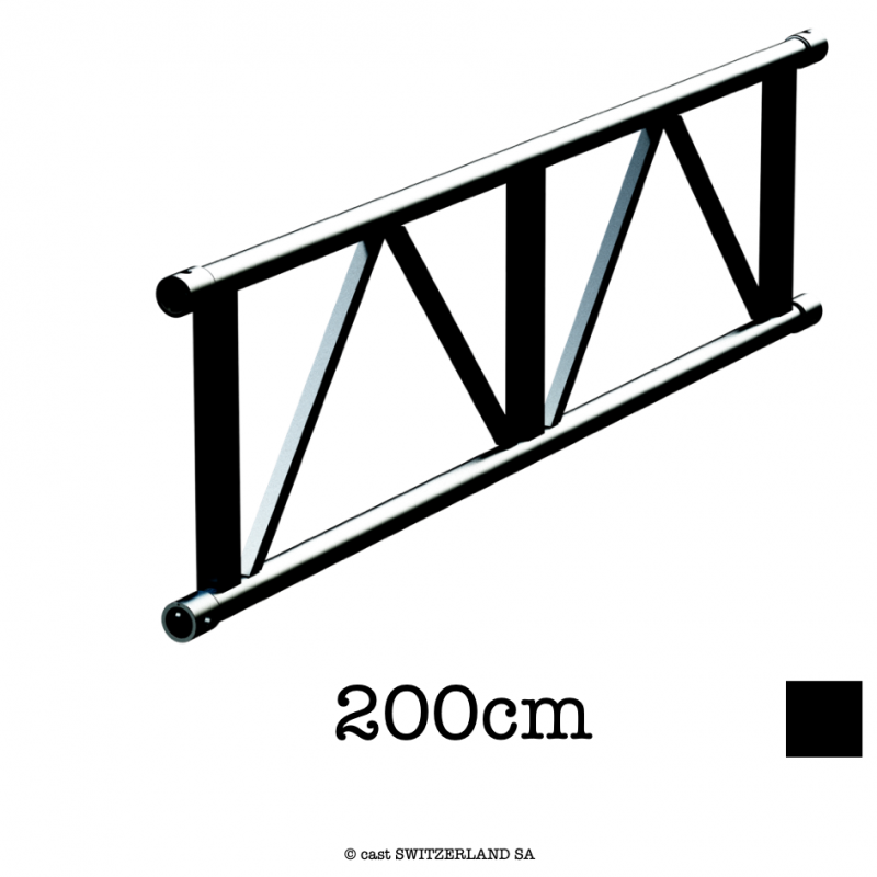 L52 Ladder | schwarz matt RAL 9005 | L= 200cm