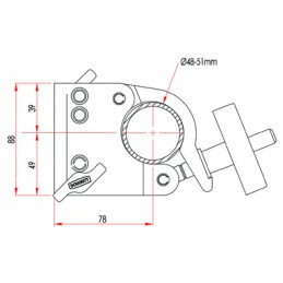 Barrel Socket Clamp, 250kg | aluminium poliert