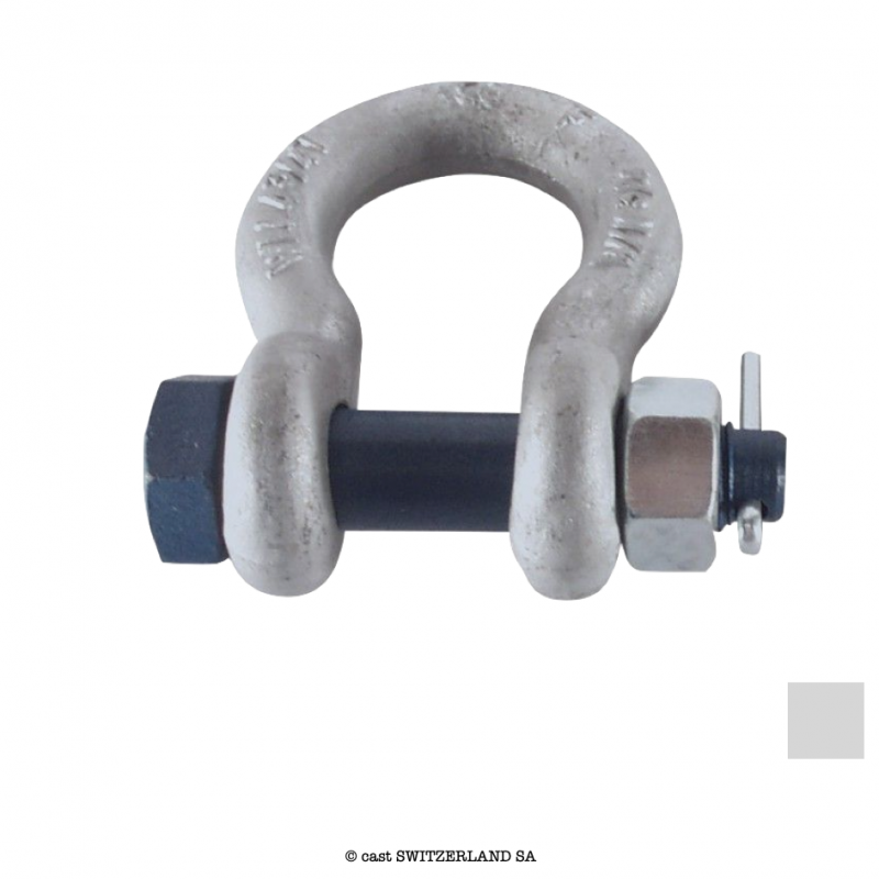 Schäkel mit Splint HF 506 S | 1/4, 500kg | 6:1 | verzinkt