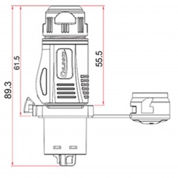 RJ45 Kabelsteckerschutz IP65 | schwarz