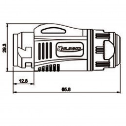 Protection des connecteurs de câble RJ45 IP65 | noir