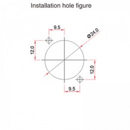 Connecteur de châssis RJ45 métal IP65 | argent