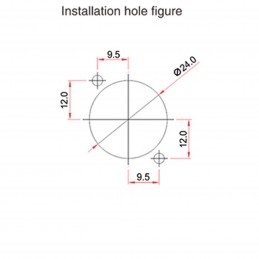 Connecteur de châssis RJ45 Traversée Cat5e | noir