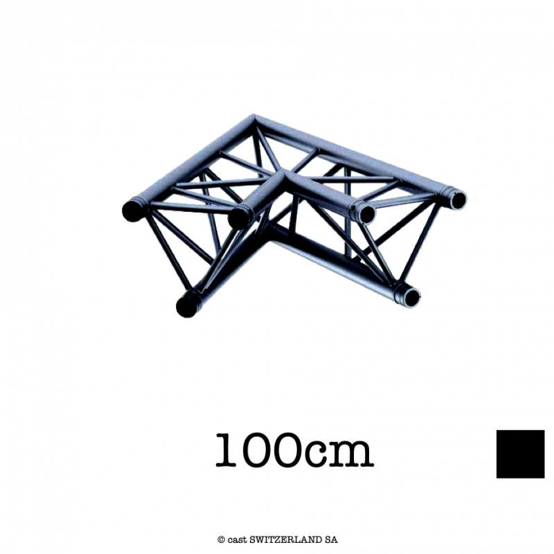 M29T-C201 Ecke 2-Weg 45° | schwarz | L= 100cm