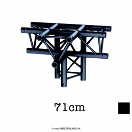 M29T-C420 T-Stück vertikal 4-Weg apex down | schwarz | L= 71cm