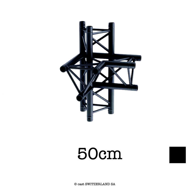 M29T-C414R Ecke 4-Weg 90° Apex down r | schwarz | L= 50cm