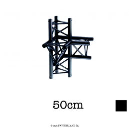 M29T-C415L Ecke 4-Weg 90° Apex down l | schwarz | L= 50cm