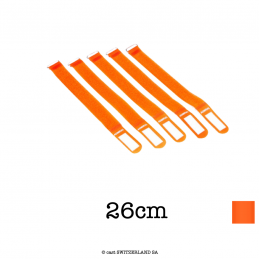 Kabelklett 5er-Set | orange | L= 26cm