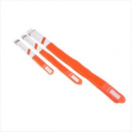 Serre-Câbles velcro Lot de 5 | orange | L= 55cm