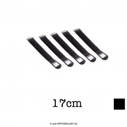 Kabelklett 5er-Set | schwarz | L= 17cm