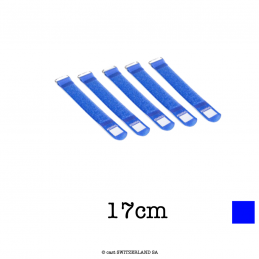Kabelklett 5er-Set | blau | L= 17cm