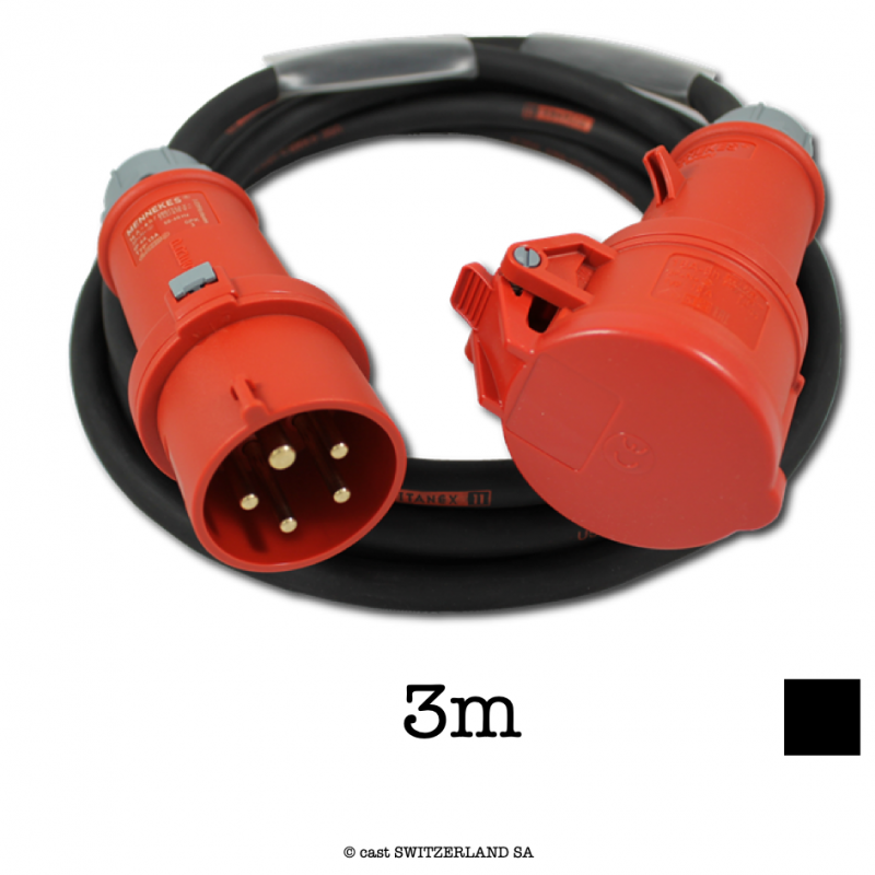 Câble CEE32-5 | TITANEX 5G6 | noir, 3m