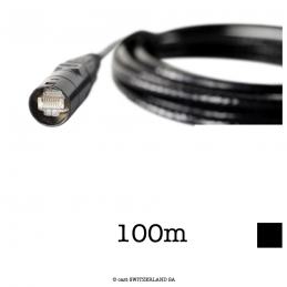 Kabel CAT5e ULTRA S/FTP etherCON | schwarz, 100m
