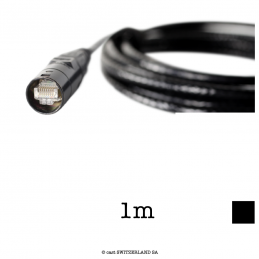 Câble CAT5e ULTRA S/FTP etherCON | noir, 1m