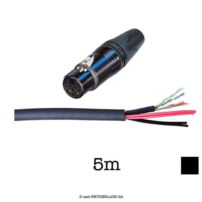 PowerData LV 8+2 Hybrid Kabel | schwarz, 5m