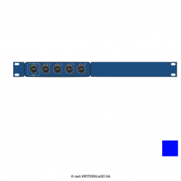 Kit de montage en rack 1U, MEDIUM, SINGLE Convient pour 01x GBS Mini | bleu