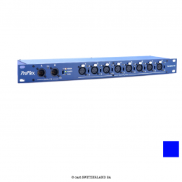 DMX OPTO-SPLITTER 2»8 XLR3/XLR5 Rack Mount | blau