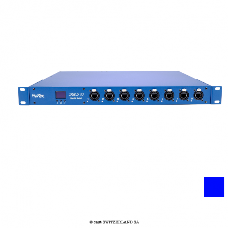 Simple GBS 10-port SWITCH 2opticalCON DUO | bleu