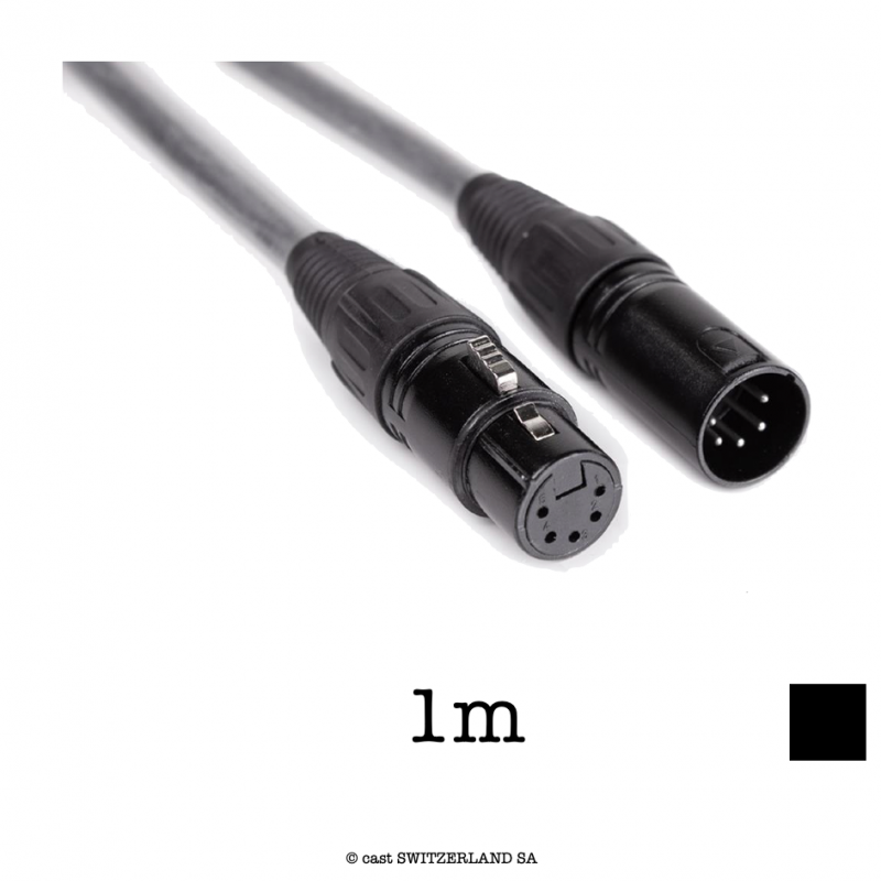 Câble de données 110 Ohm XLR5 | noir, 1m