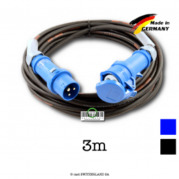 Kabel CEE16-3 | TITANEX 3G2.5 | schwarz, 3m