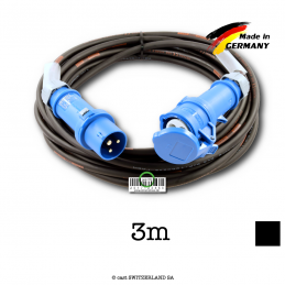 Kabel CEE32-3 | TITANEX 3G6 | schwarz, 3m
