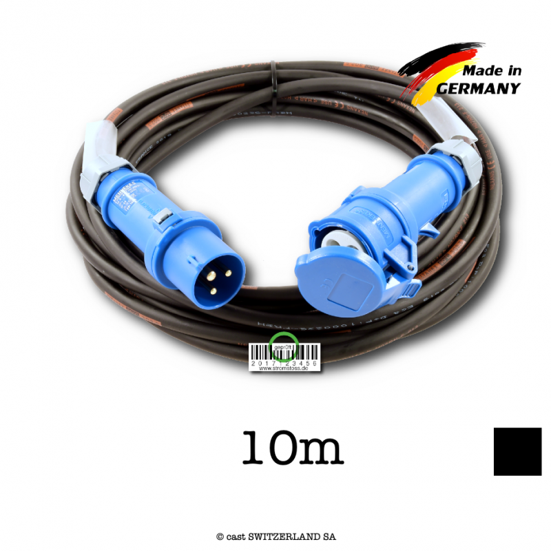 Kabel CEE32-3 | TITANEX 3G6 | schwarz, 10m