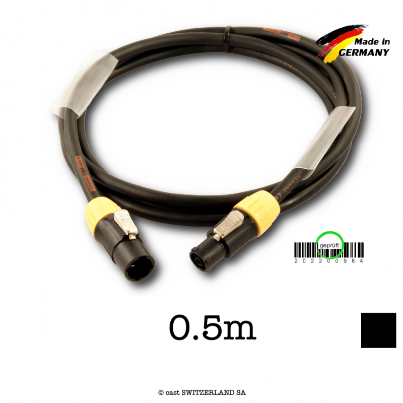 Câble Seetronic SAC3 16A | TITANEX 3G1.5 | noir, 0.5m
