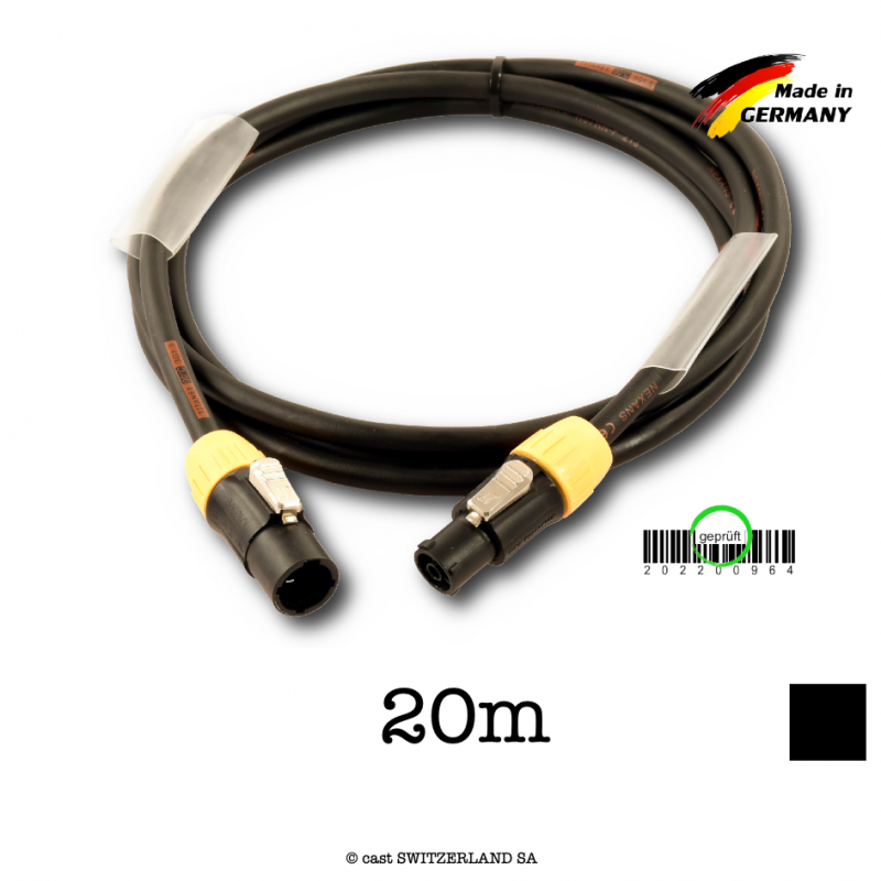 Kabel Seetronic SAC3 16A | TITANEX 3G1.5 | schwarz, 20m