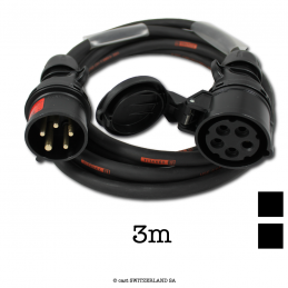 Kabel CEE16-5 PCE noir | TITANEX 5G2.5 | noir, 3m