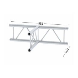 M29L-C317U Ladder Joint en T UP 3-voies | argent, 95,2cm