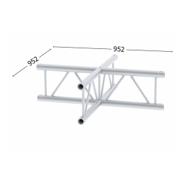 M29L-C416U Ladder KREUZ UP 4-Weg | silber, 95,2cm