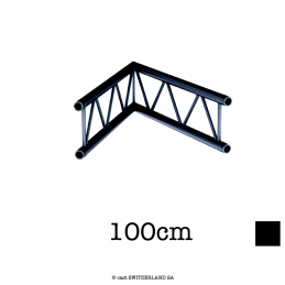 M29L-C201U Ladder Coin UP 2-voies 45° | noir satiné gloss, 100cm