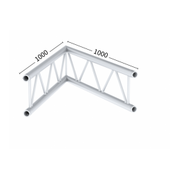 M29L-C201U Ladder Ecke UP 2-Weg 45° | schwarz gloss, 100cm