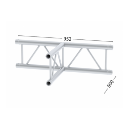 M29L-C317U Ladder T-Stück UP 3-Weg | schwarz gloss, 95,2cm