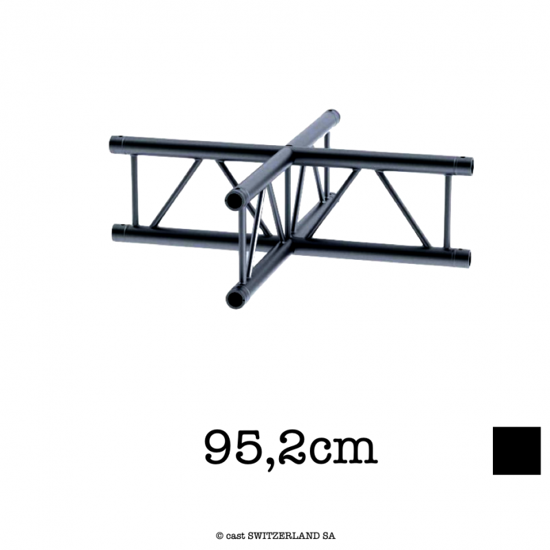 M29L-C416U Ladder CROIX UP 4-voies | noir satiné gloss, 95,2cm