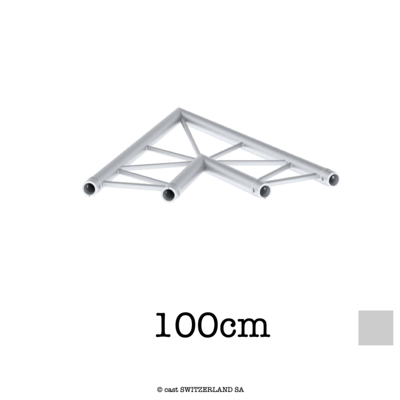 M29L-C201F Ladder Ecke FLAT 2-Weg 45° | silber, 100cm