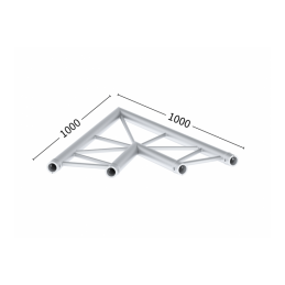 M29L-C201F Ladder Ecke FLAT 2-Weg 45° | silber, 100cm