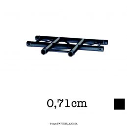 M29L-C317F Ladder Joint en T FLAT 3-voies | noir, 0,71cm