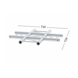 M29L-C416F Ladder KREUZ FLAT 4-Weg | schwarz, 0,71cm