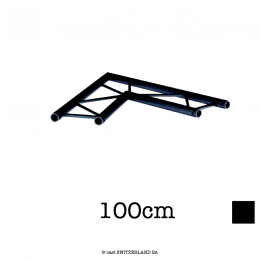 M29L-C202F Ladder Ecke FLAT 2-Weg 60° | schwarz gloss, 100cm