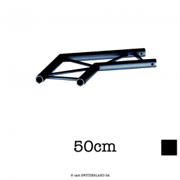 M29L-C204F Ladder Ecke FLAT 2-Weg 120° | schwarz gloss, 50cm