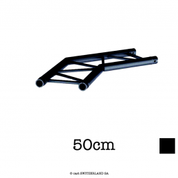 M29L-C205F Ladder Ecke FLAT 2-Weg 135° | schwarz gloss, 50cm