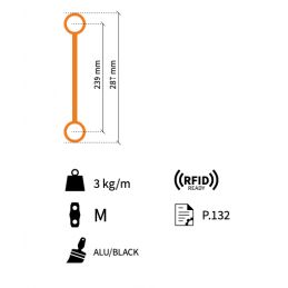 M29L-C Ladder UP, Ø 400cm | Segment 90° (4x) | silber