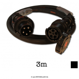 Kabel CEE63-5 PCE schwarz | TITANEX 5G16 | schwarz, 3m