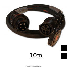 Câble CEE63-5 PCE noir | TITANEX 5G16 | noir, 10m