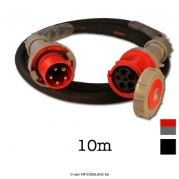 Câble CEE63-5 PCE rouge | TITANEX 5G16 | noir, 10m