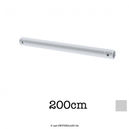Aluminium Rohr 2xCR | silber, 200cm